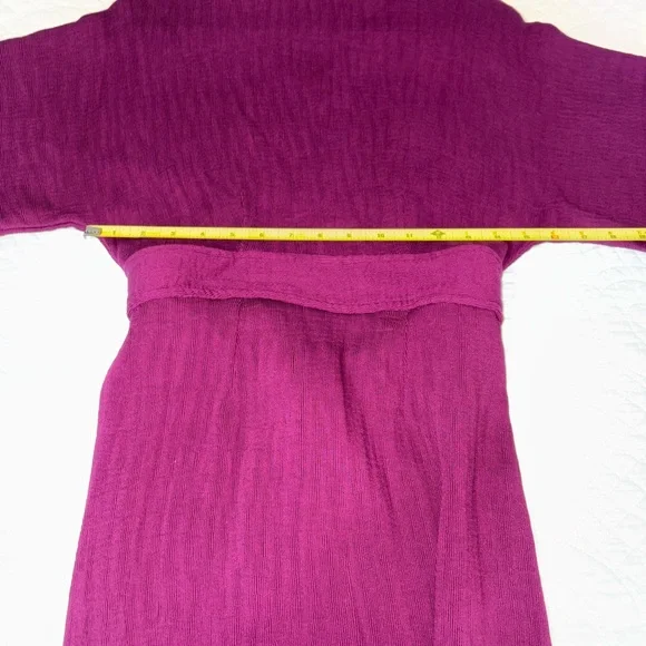 EUC - Closet London Elegant Plum Colored Ribbed Pencil Midi Dress - Picture 9 of 10